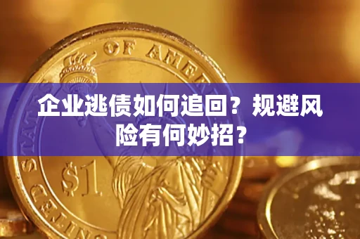 武汉企业逃债如何追回？规避风险有何妙招？