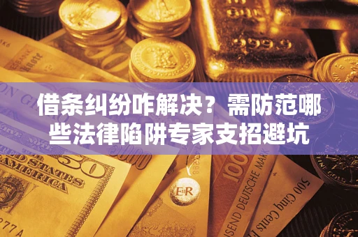 武汉借条纠纷咋解决？需防范哪些法律陷阱专家支招避坑