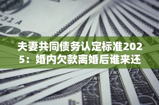 武汉夫妻共同债务认定标准2025:婚内欠款离婚后谁来还? 武汉夫妻共同债务认定标准2025:婚内欠款离婚后谁来还?