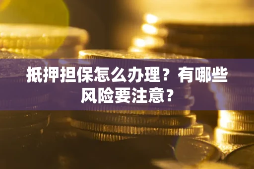 武汉抵押担保怎么办理？有哪些风险要注意？