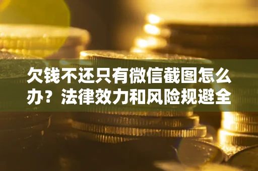 武汉欠钱不还只有微信截图怎么办？法律效力和风险规避全解析