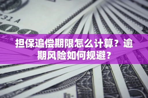武汉担保追偿期限怎么计算？逾期风险如何规避？