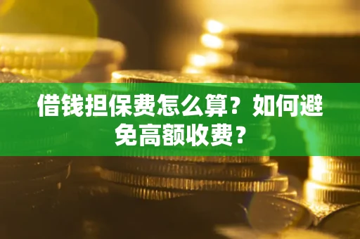 武汉借钱担保费怎么算？如何避免高额收费？